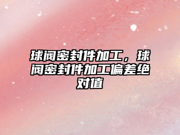 球閥密封件加工，球閥密封件加工偏差絕對(duì)值