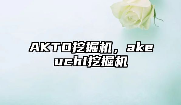 AKTO挖掘機(jī)，akeuchi挖掘機(jī)